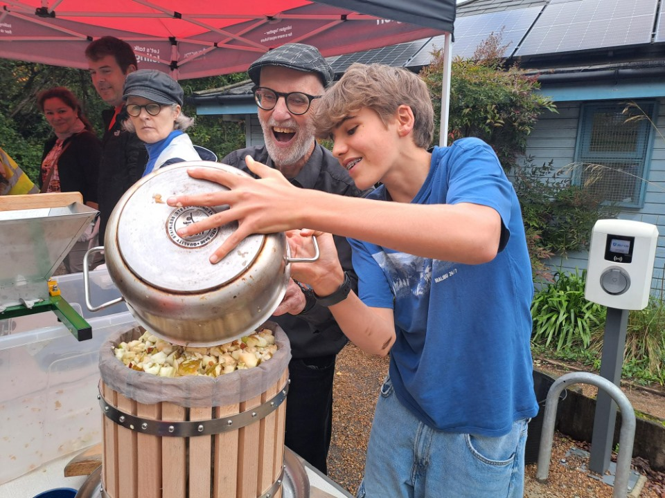 Me helping out at Apple Day at Gillespie Park